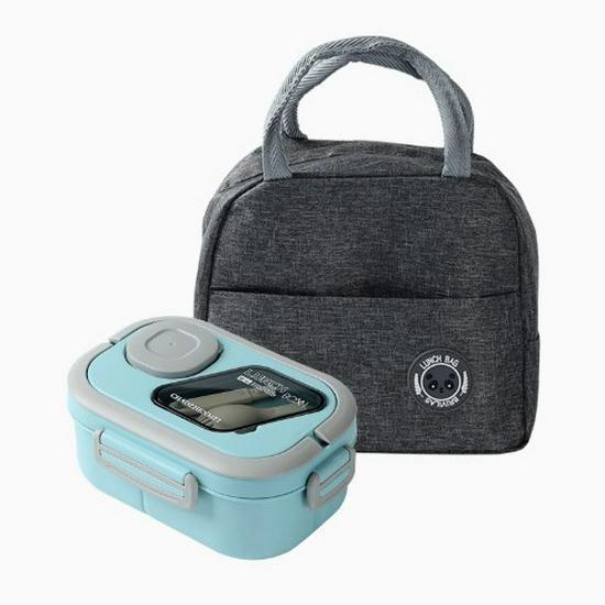 Compact Insulated Lunch Bag & Microwaveable Bento Box for Students & Office Workers
