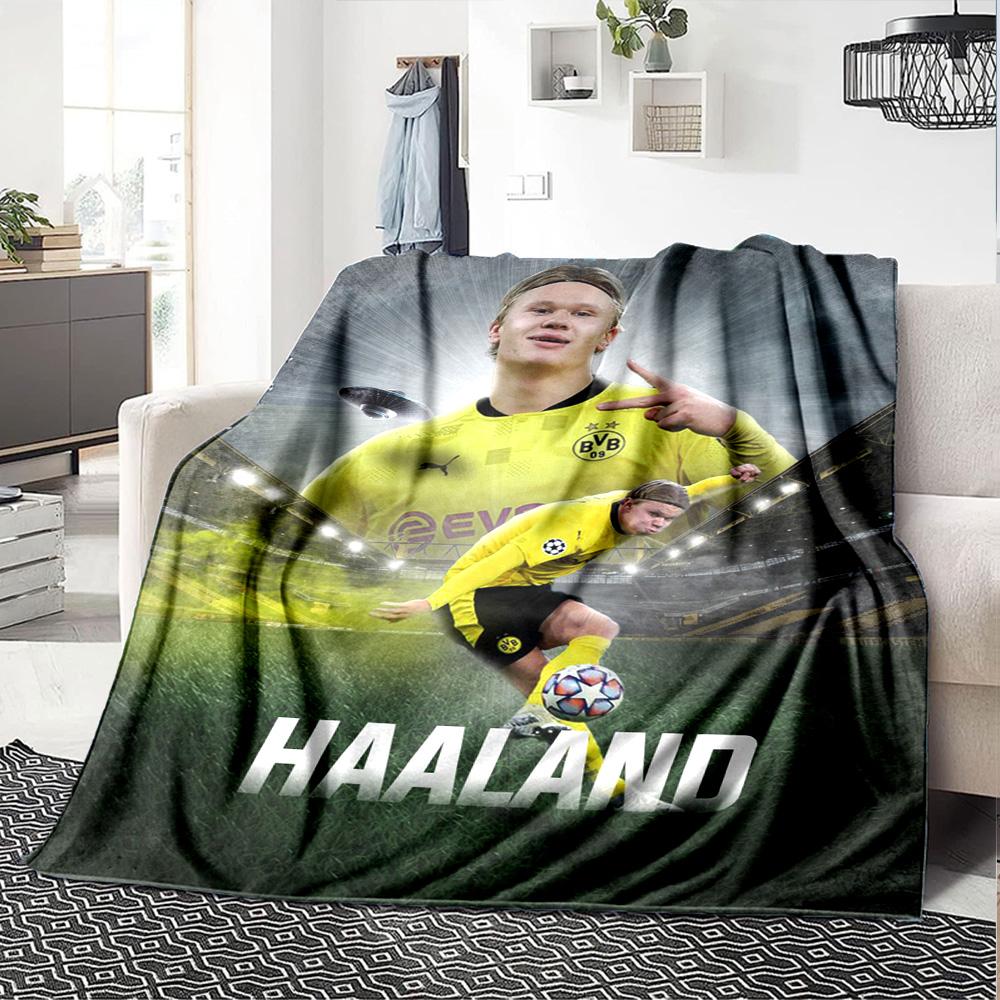 Haaland Blanket Ultra-Soft Perfect for Office Seaside Picnics Four Seasons Multipurpose Stylish Decor Ideal Gift for Friends Family Couples Picnic