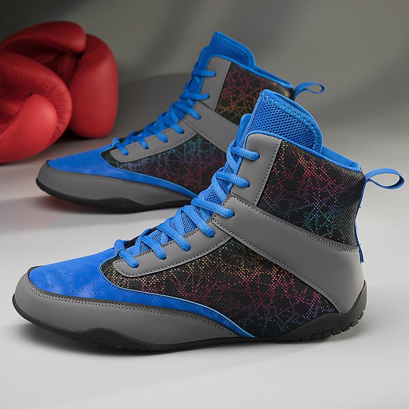 Boxing Shoes Men's Low Cut Sanda High Combat Training Wrestling Boots Long