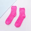 Heart Flanged Flat Women's Socks Rolled Edge Crew Cute Lovely Women's Sleeping Socks Fluffy Bed Sock for Women