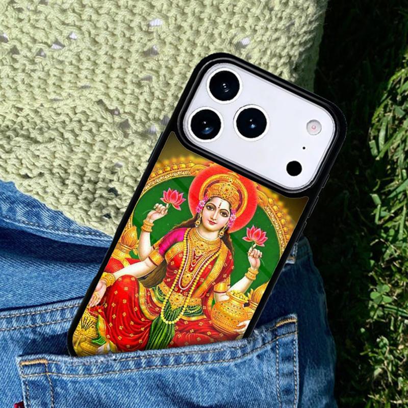 Lakshmi Hindu Goddess Mobile Phone Case Compatible with IPhone 17 16 15 14 13 12 11Pro Max 17 Air Cover