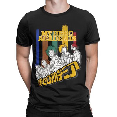 Męska koszulka Doode Mha My Hero Academia 100% bawełna Odzież Vintage Krótki rękaw Okrągły dekolt T-shirty Duże rozmiary T-shirty