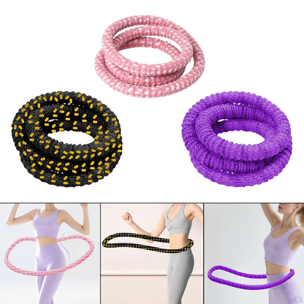 Weighted Fitness Hoop Abdomen Circles Portable Outdoor Indoor Sports Quiet Workout Gear