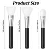 6PCS Silicone Face Mask Brush Applicator, Flexible Silicone Brush Black Beauty Tool Applicator for Mud, Clay, DIY Mask, Body Lotion, Moisturizers