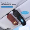 Leather Car Sun Visor Sunglasses Clip Eyeglasses Holder Auto Interior For Chevrolet  Matiz Onix Camaro Cobalt Beat Groove Equino