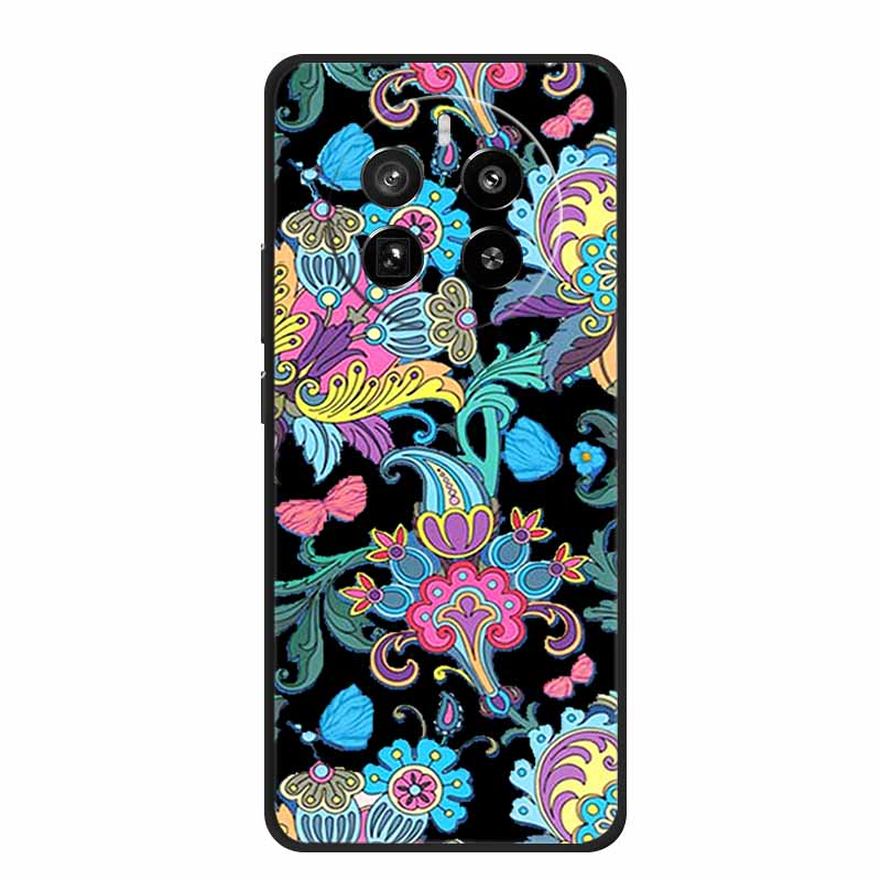 Funda For Honor Magic7 Pro Case Cute Cartoon Black Silicone Soft Phone Cases For Honor Magic 7 Pro Back Cover Case 7Pro Coque