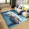 3D Cartoon Cute Cat Area Koberec,Koberec pro domácí obývací pokoj Dětská ložnice Sofa Rohožka Dekor,Kuchyňská protiskluzová podložka na podlahu
