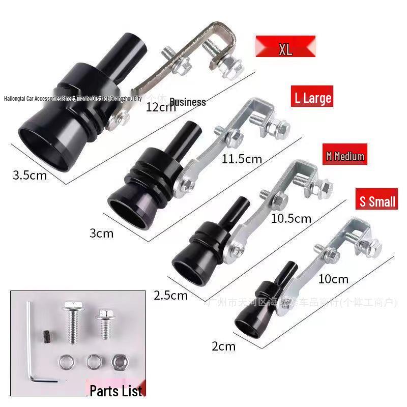 Turbo-Whistle Auspuffrohr Schalldämpfer für Motorräder - Erhältlich in S, M, L, XL und vier Farben