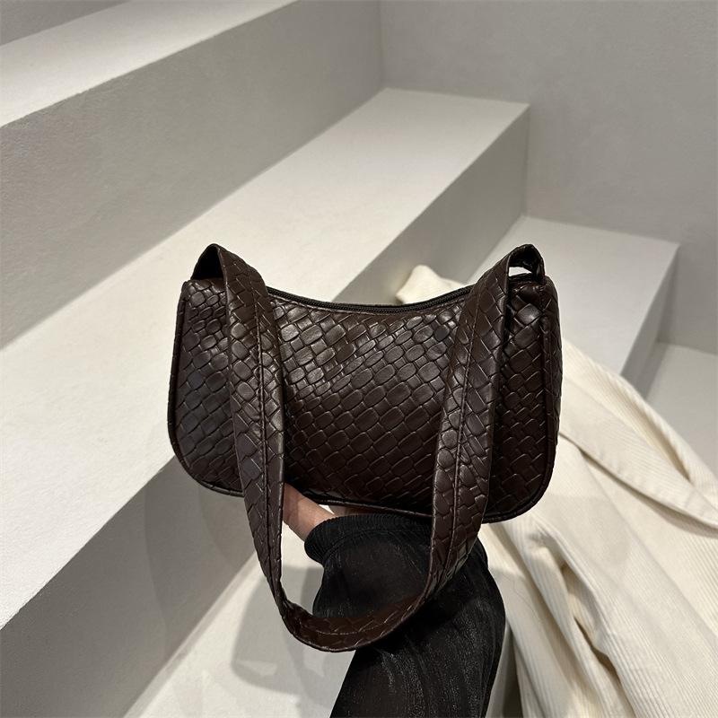 Spring and Summer New Korean Style Fashionable Shoulder Bag for Women Versatile Ins Underarm Bag Solid Color Square Bag for Women