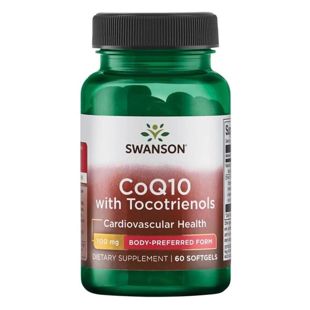 CoQ10, 100 mg (with 10mg Tocotrienols) - 60 softgels