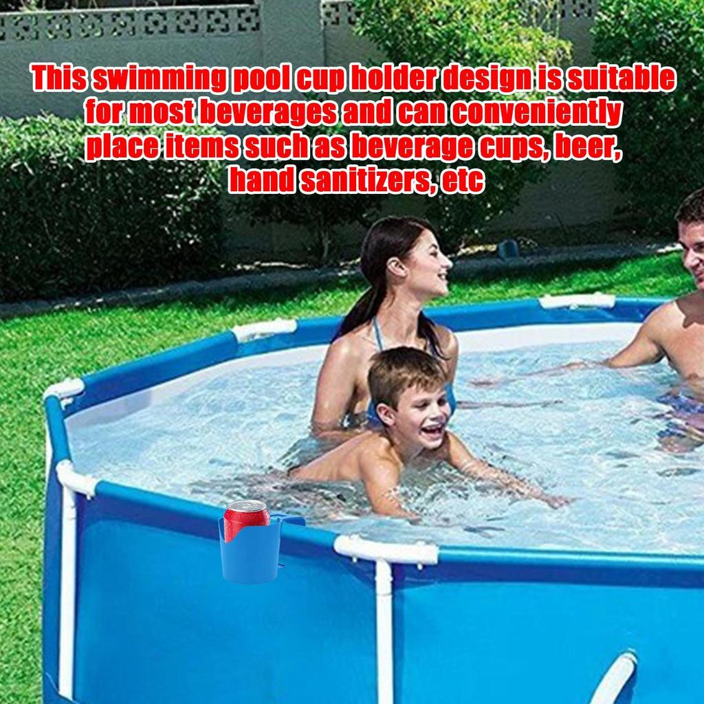 Drink Holder for Poolside No Punching Swimming Pool Beer Bottle Drink Holder No Spills Pool Accessories for Pool Parties Juice