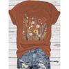 New Fashionable Short-sleeved Printed Pattern Summer T-shirt Top