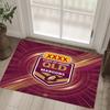 Queensland Maroons Design Crystal Velvet Carpet Cozy Non?Slip Printed Rug For Bedroom Living Room Entrance