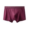 Antibacterial Solid Color Modal Mid Waist Men Boxer Brief Underwear