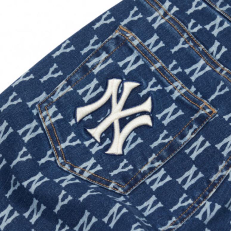 New MLB New York Yankees Jeans Women's Blue 3FDPM0521-50BLS