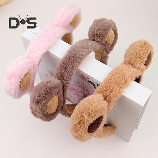 1/2/3Pcs Bear Ear Decor Headband Decorative Animal Hair Hoop Cartoon Hairband Baby Hair Accessories Girls Party Props