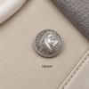 Decorative Sewing Buttons Faux Pearl Inlay Glitter Metal For Coat Jumper Cardigan Dress Round Buttons Diy Project