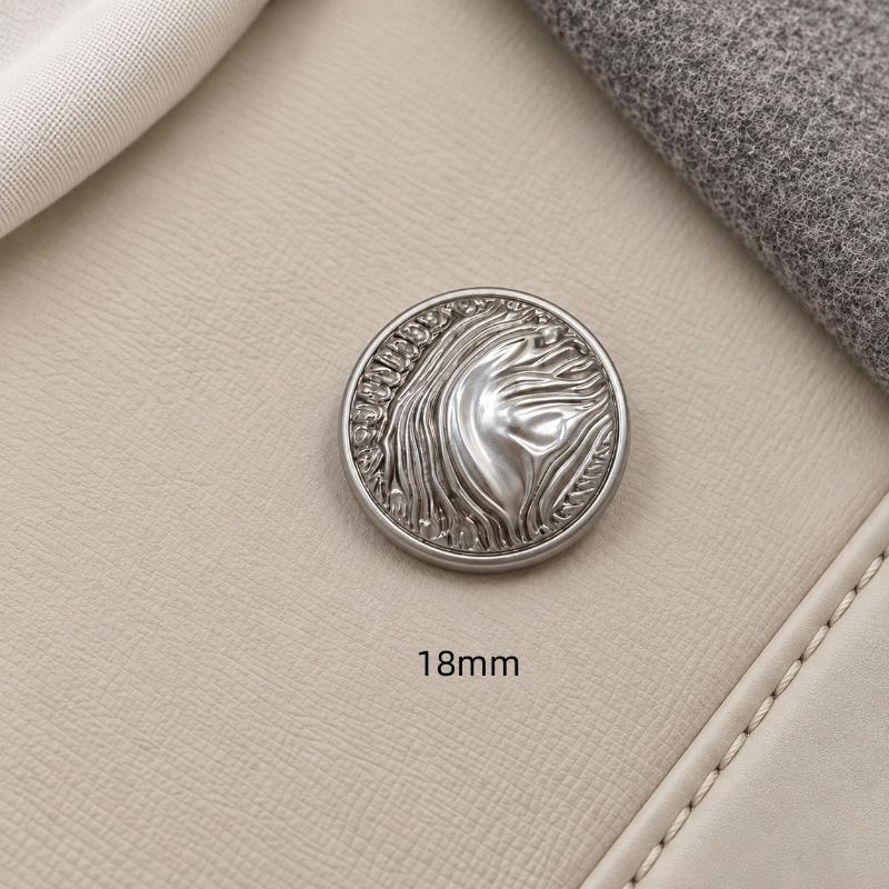 Decorative Sewing Buttons Faux Pearl Inlay Glitter Metal For Coat Jumper Cardigan Dress Round Buttons Diy Project