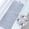 Suction Cup Bath Mat Non-Slip Shower Mat Bathtub Rug with Drain Holes Machine Washable Bathroom Rug for Safe Shower Bath Use