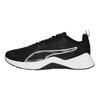 Puma Infusion Sport Simple Fabric Shock Absorption Non-Slip Wear-Resistant Low-Top Training Running Shoes Men Sneaker Black White 377893-01