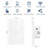 Smart Switches US Neutral Wire/No Neutral Wire Required 1/2/3/4 Gang Light WiFi Touch Switch Works with Tuya Smart Life App