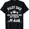 Funny Pilot Art For Dad Men Aviation Airplane Aircraft Pilot T-Shirt