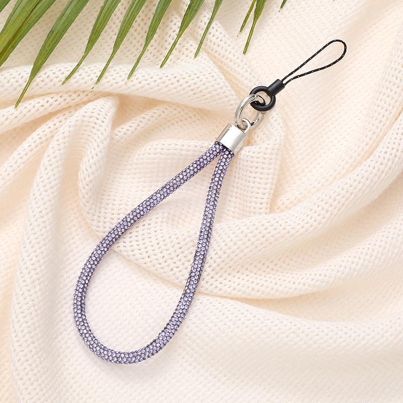 Cellphone Glitter Rhinestone Lanyard Women Girls Crystal Diamond Phone Wrist Straps Shinny Keychain Hanging Anti-lost Rope