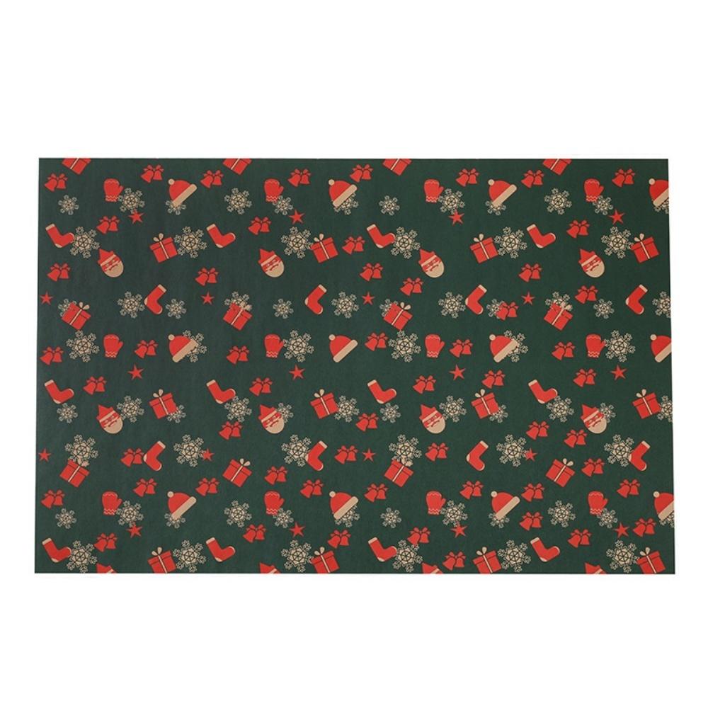 50x70cm Xmas Gift Paper Recyclable Kraft Wrapping Paper Christmas Wrapping Paper Sturdy For Wedding Winter Holiday Christmas