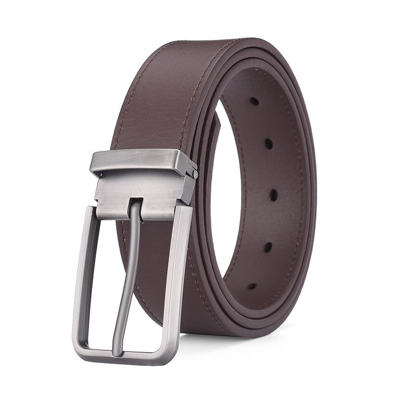 Curea Bărbați, Piele Naturală Primul Strat Piele de Vacă Curea Aliaj de Zinc Cataramă cu Pini Curea Bărbați Curea Premium