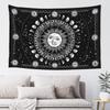 Wildflowers Vertical Wall Hanging, Illustrative Reference Chart Tapestry With Word, Beige White Vintage Tarot Flag Straight
