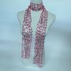 Shiny Belly Dancing Scarf Flower Shape Sparkling Hair Accessory Neck Wrap Sequin Scarf  Women