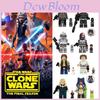 Tv6107 Série Ficção Científica Comandante Clone Echo Ahsoka Figura de Montar Infantil Blocos de Construção Brinquedo Adequado para Idades de 3 a 14