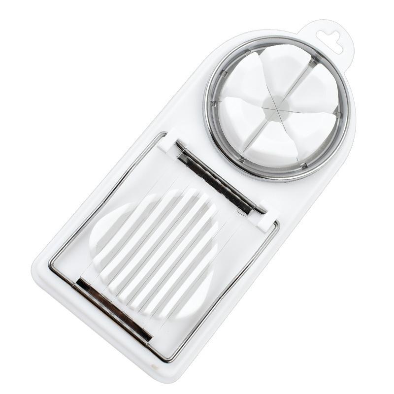 Multifunctional Egg Slicers 2in1 Stainless Steel Wire Pull Egg Cutter Fancy Splitter Egg Cutting Tool Egg Cutter Kitchen Gadgets