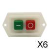 6x1pc Drill Press Switch Selflocking Push Button LC310 AC 220/380V Red/Green