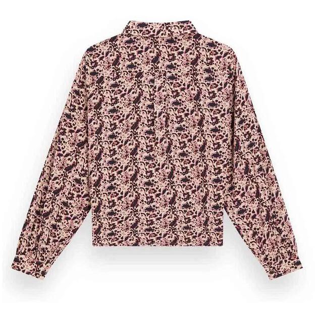 Scotch & Soda Printed Balloon Long Sleeve Shirt