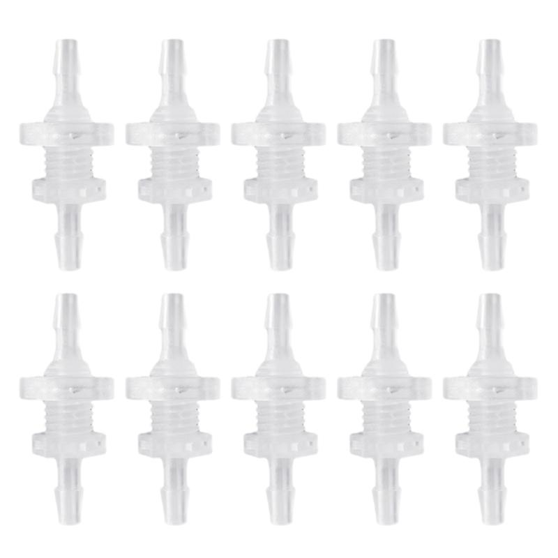 10 Sets Convenient Threaded Hose Connectors 3/16" Pipe Connector Fittings