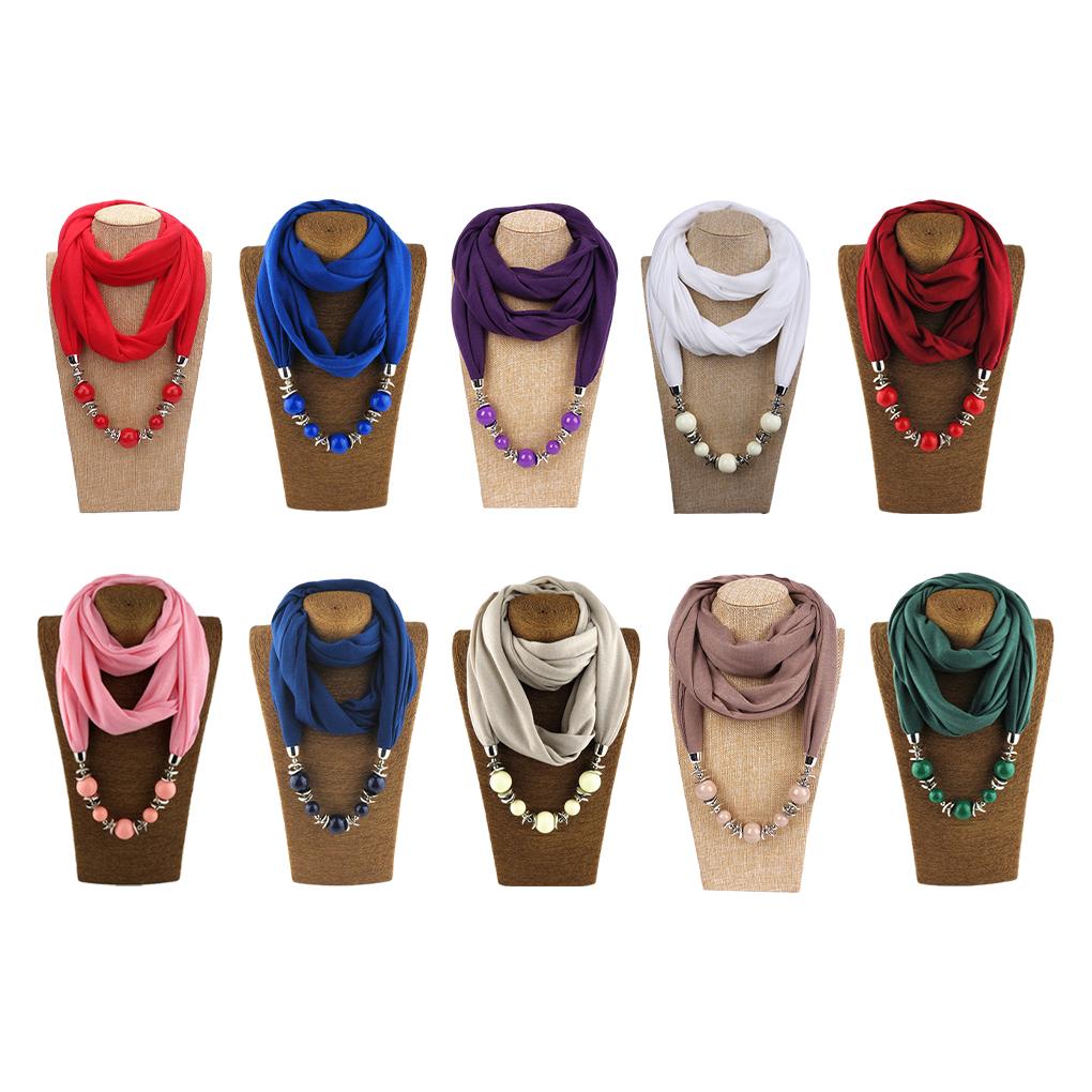 Bohemia Ethnic Style Necklace For Safe And Exquisite Craft Neckerchief Ring Scarf Scarf Necklaces