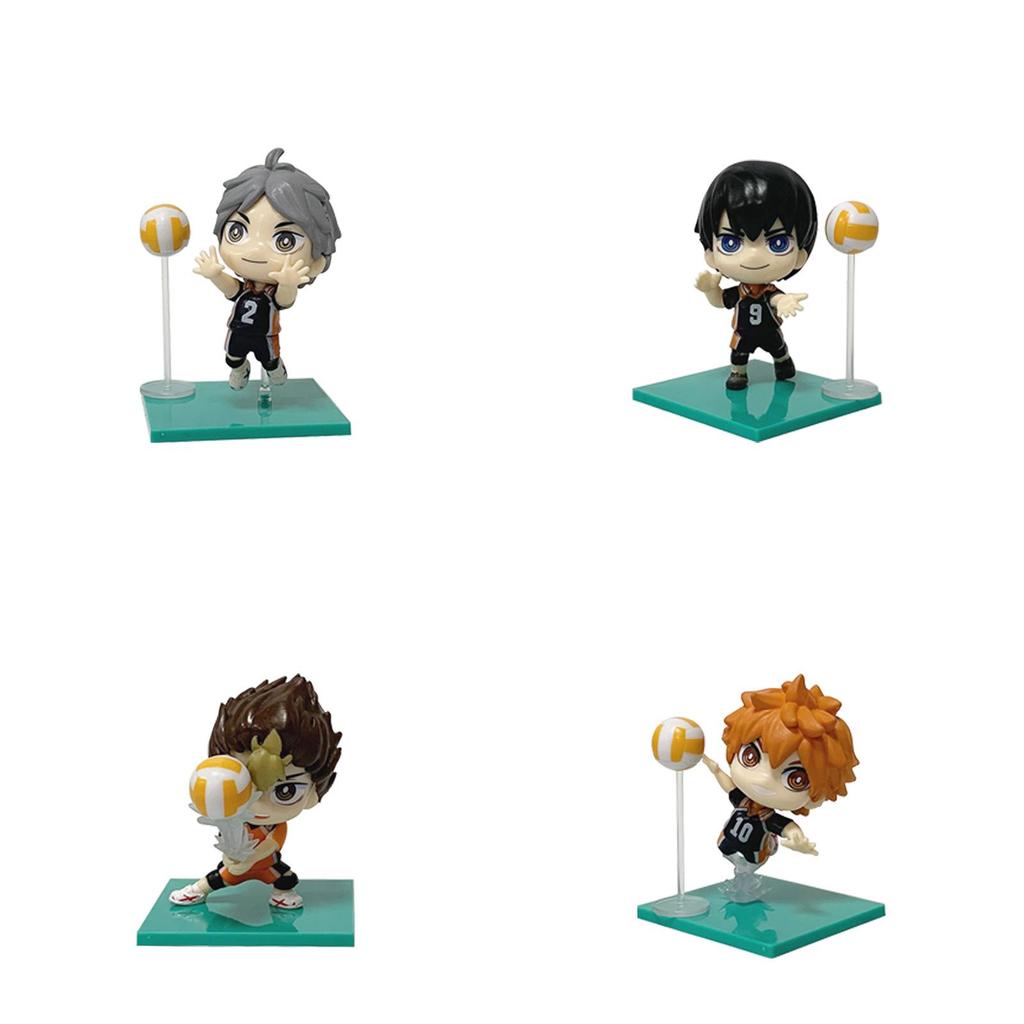 Haikyuu Volleyball Collection Pvc Model Set With Collectible Figurines For Fans