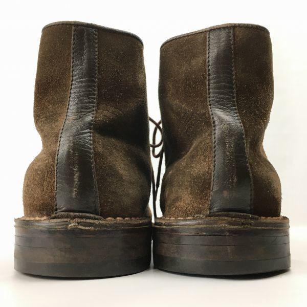 Burberry Leather Chukka Boots Dark Brown size 26.0 Men's(USED)