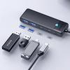 Hub PAPW2AC-C3 USB-C auf USB-A USB-C Splitter - Schwarz