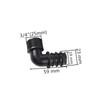 10Pcs DN25 1/2" 3/4" Male Thread PE Pipe 3-Way Elbow Straight Barb Connector Garden Pipe Hose Connector Watering System Joints