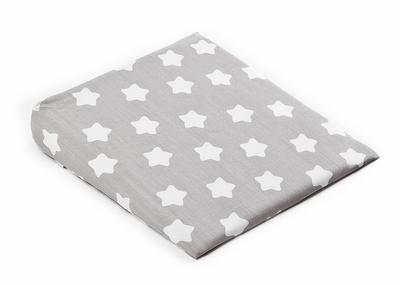Pillowcase with Gusset 38X30 Gray Stars