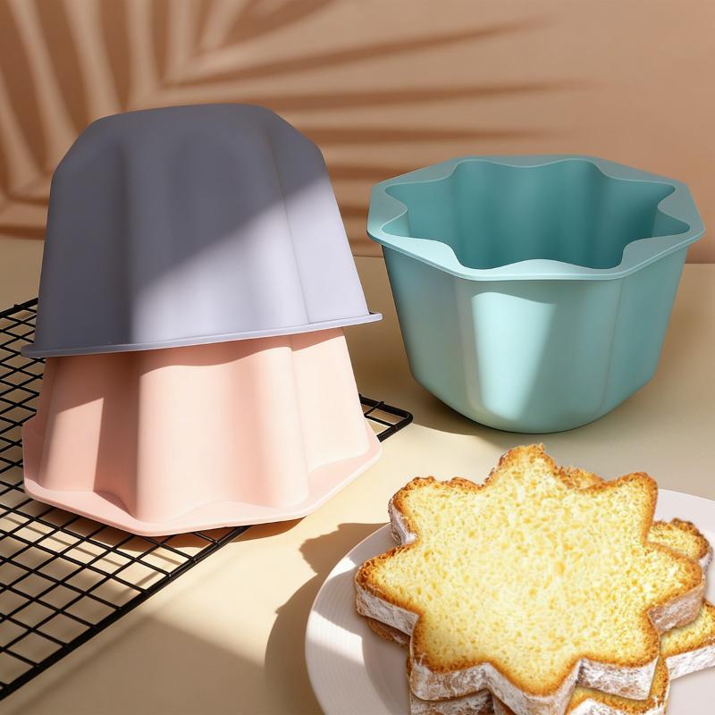 Stampo Ottagonale in Silicone per Alimenti Antiaderente Strumenti da Forno per Mousse, Budino, Pasticceria e Preparazione di Dolci