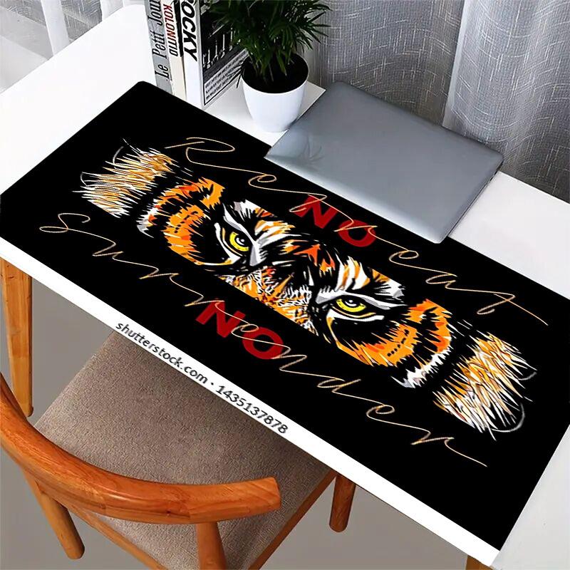 1pc Tiger Eyes Motivation Artwork Computer Pad Mouse Pads for Desk,Gamers and Office Use 020231