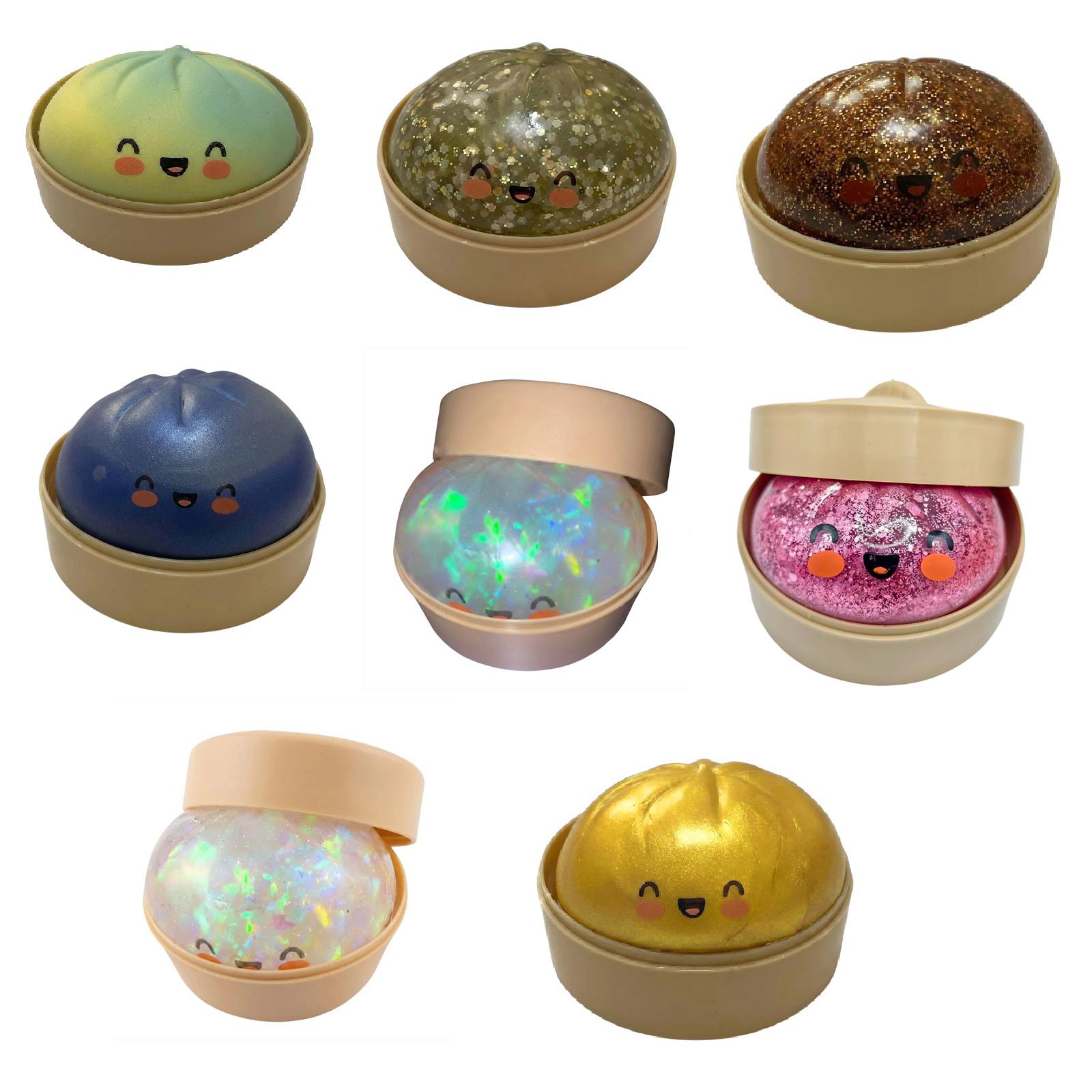 

Simulated Roast Pork Bun Toy; Cute Food; Decompression; Bun; Enjoy; Stress Relief Device.Prank Stress Relief Bun Toy Realistic Steamer Toy One Size