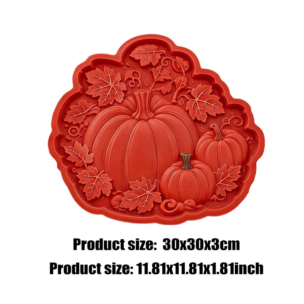 Halloween Pumpkin Stepping Stone Reusable Silicone Concrete Casting DIY Garden Pathway Walkway Outdoor Landscape Decor