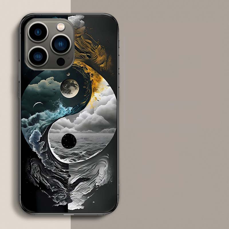 Balance of Elements The Eternal Yin-Yang Phone Case For Iphone 17 Air 15 Pro 14 Plus 16 Pro Max 12 13 Mini 11 16E X XS Cover Cut