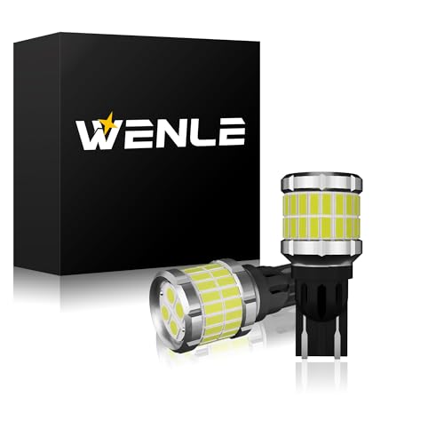 

WENLE Суперяркий 4000 Лм! Светодиодный фонарь заднего хода T16, белый 6000K, 26 Вт, для транспортных средств DC12V, комплект из 2 шт. для левого и правого света