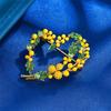Beautiful Fruit Heart Brooch Party Office Pins Fashion Lapel Pin Alloy Texture Suitable for Women and Unisex Present