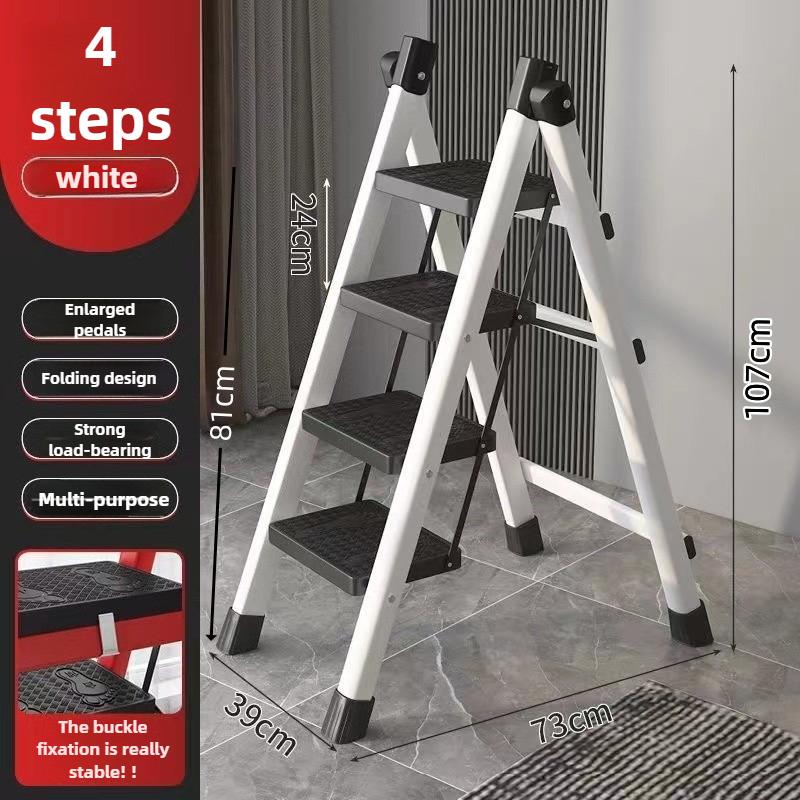 Household Folding Ladder Portable Multi-purpose Ladder 3/4/5 Steps Heavy Duty Flowers Racks Herringbone Ladders Staircase Step